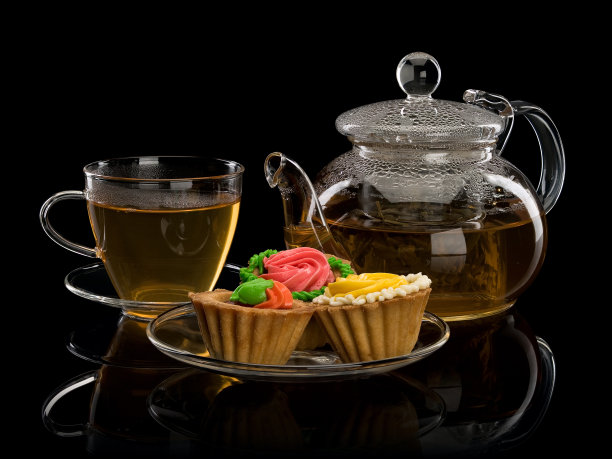 甜点和茶图片下载