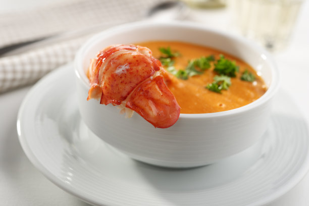 龙虾海鲜杂烩浓汤图片下载