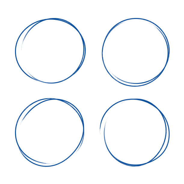 圆点蓝墨圈的选择集图片下载