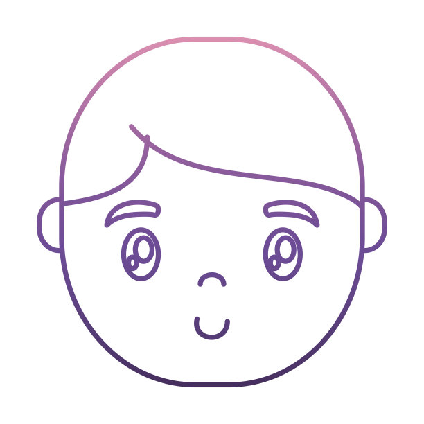 卡通男孩脸图标图片下载