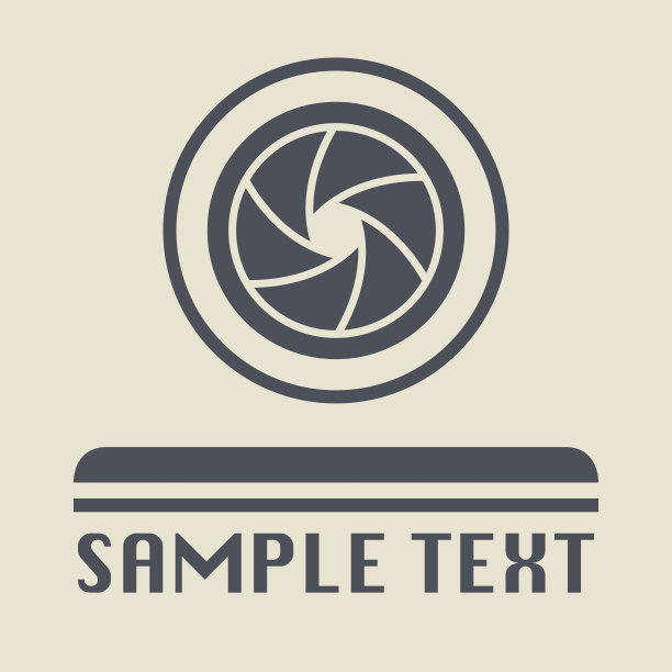 抽象的相机标志图片下载