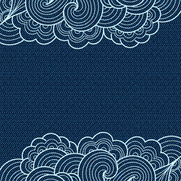 深蓝色牛仔裤纹理。图片下载