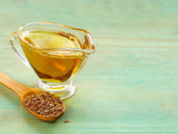 亚麻籽植物油，健康食品图片下载