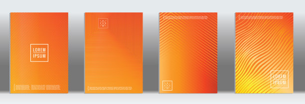 矢量几何线图案海报设计。图片下载