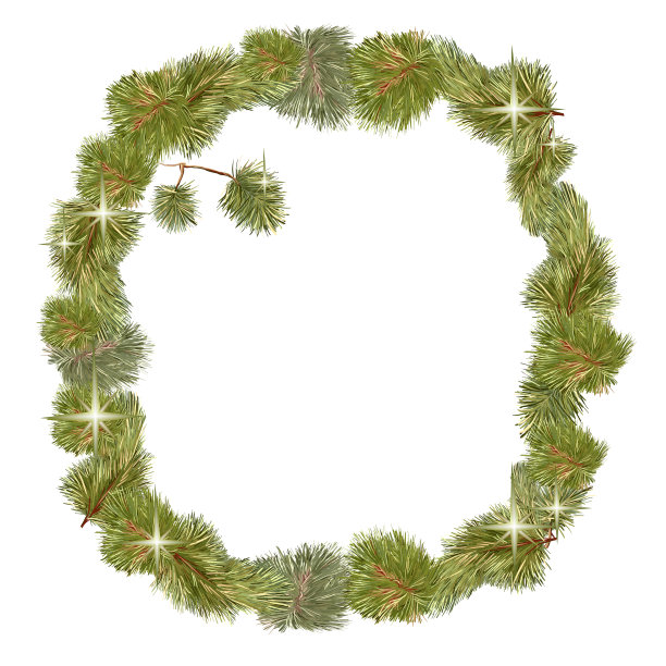 松木架圣诞白色图片下载