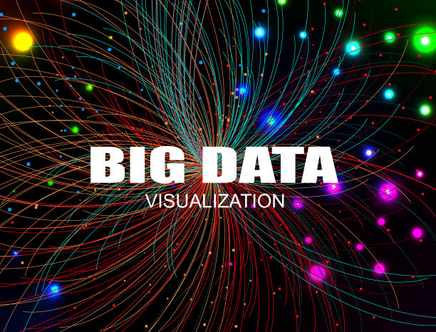 彩色数字技术背景图片下载
