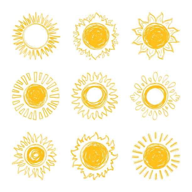 太阳矢量图素材ID：302543232