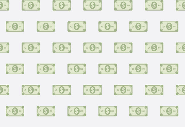 美元纸币无缝图案图片下载