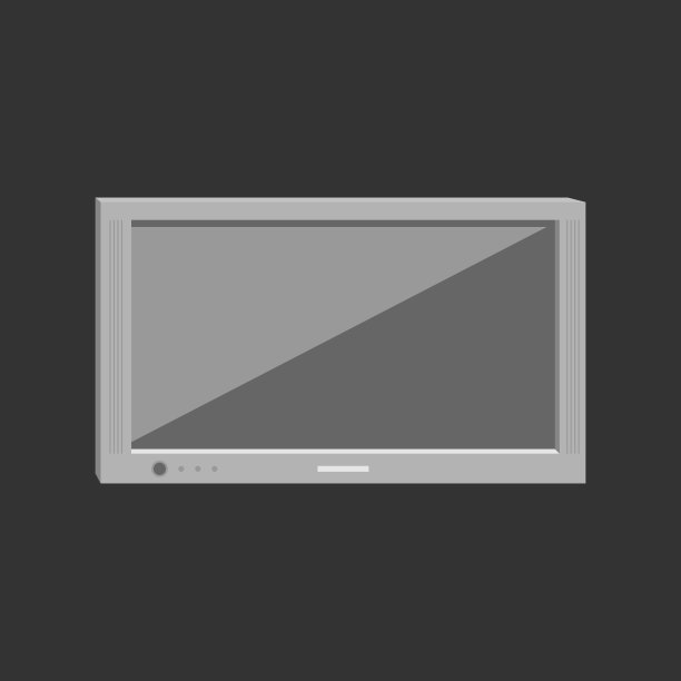 一台现代超薄等离子电视。矢量插图。经营理念。图片下载
