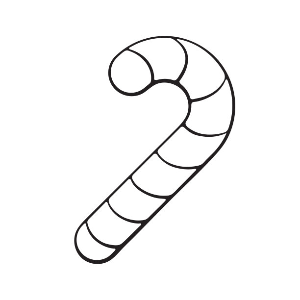 圣诞糖果手杖涂鸦图片下载