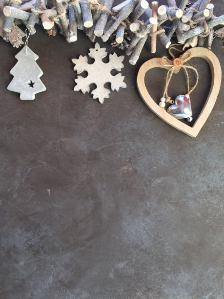 圣诞背景上的黑色背景图片下载