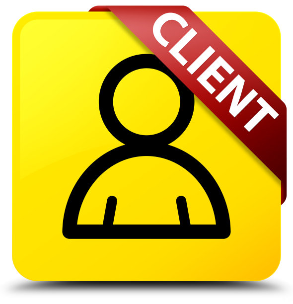 客户端(会员图标)黄色方形按钮红色丝带在角落图片下载