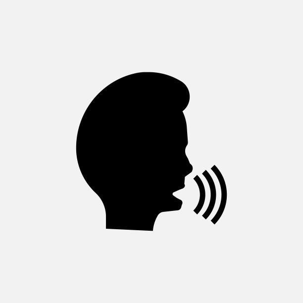 人说图标。说话的象征。矢量插图。图片下载