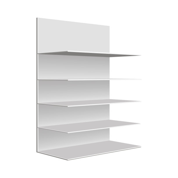 空的展示。插图孤立在白色背景上。图片下载