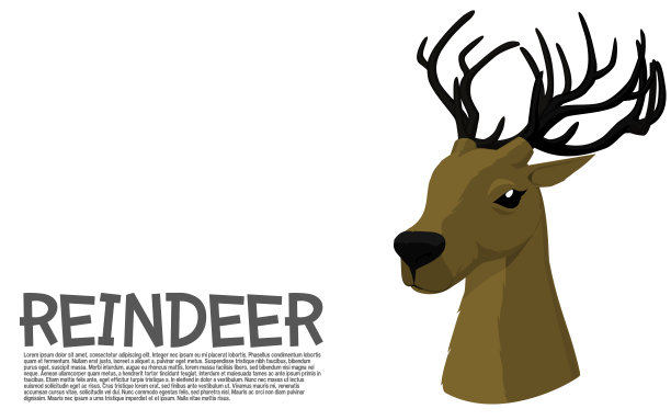 驯鹿Iso视图图片下载