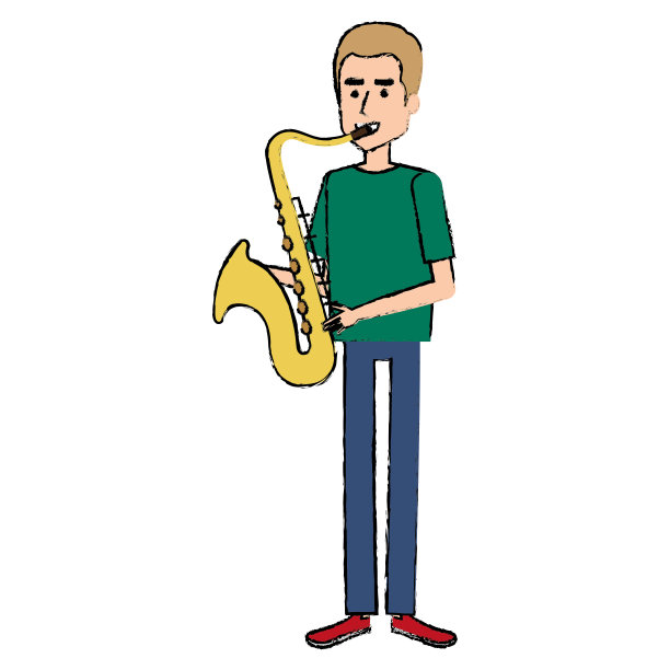 演奏萨克斯风的人图片下载