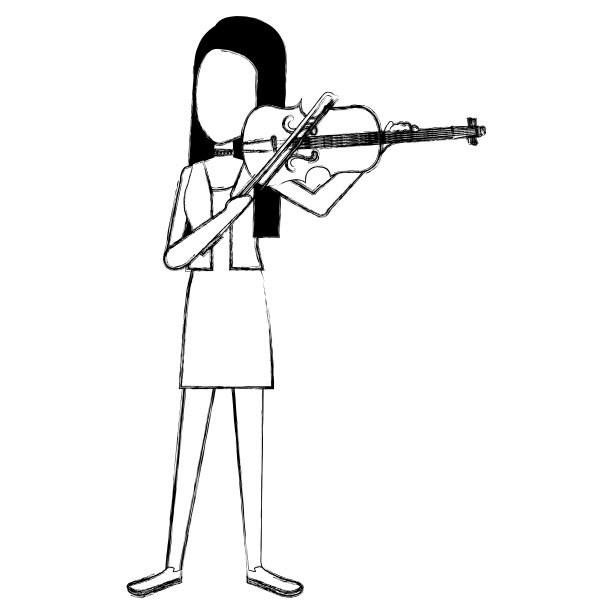 摆弄小提琴的女人图片下载