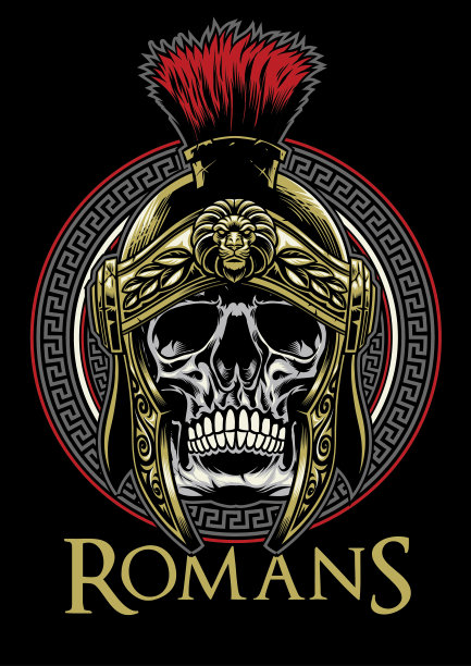 罗马战士头骨图片下载