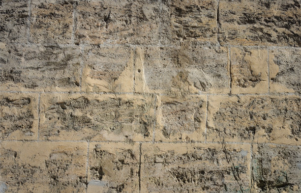 有刮花的coquina石墙图片下载