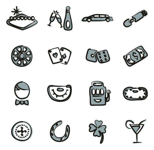 拉斯维加斯图标徒手2颜色图片下载