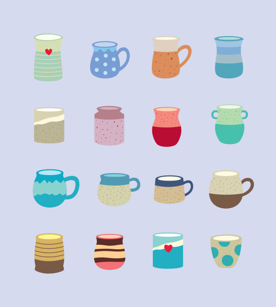 美丽陶瓷陶瓷矢量图片下载