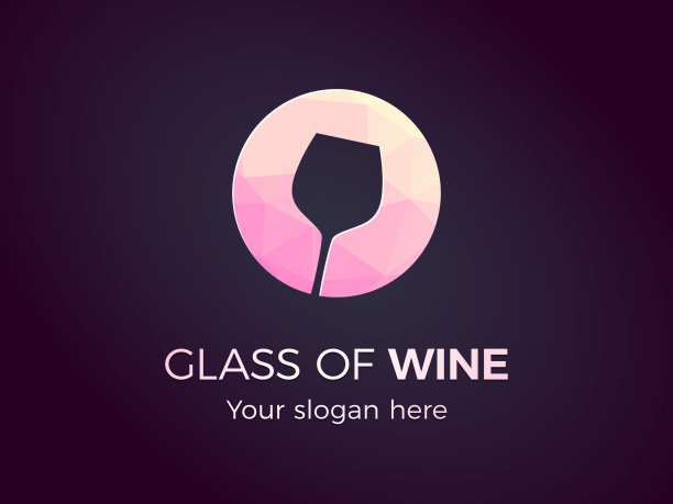 粉色酒杯葡萄酒图标图片下载