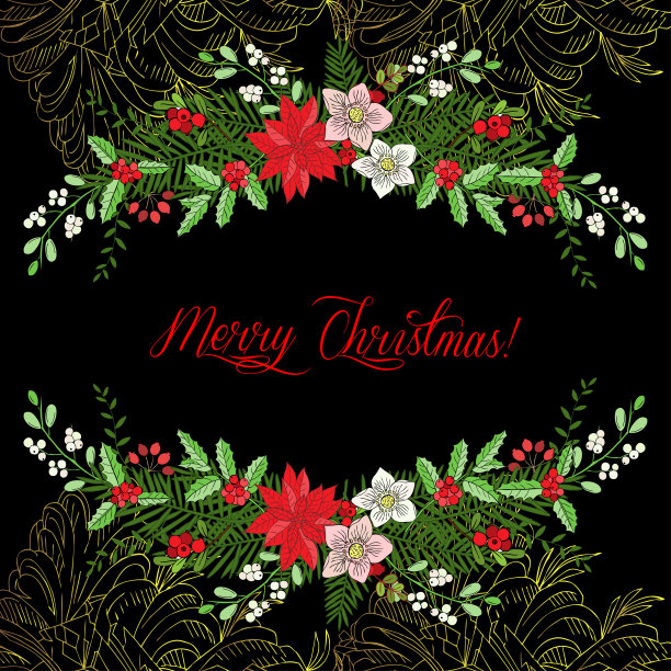 圣诞装饰背景图片下载