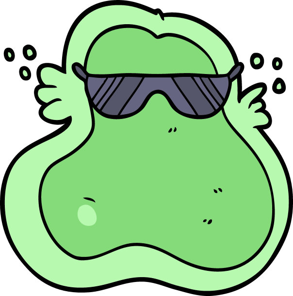 很酷的卡通变形虫图片下载