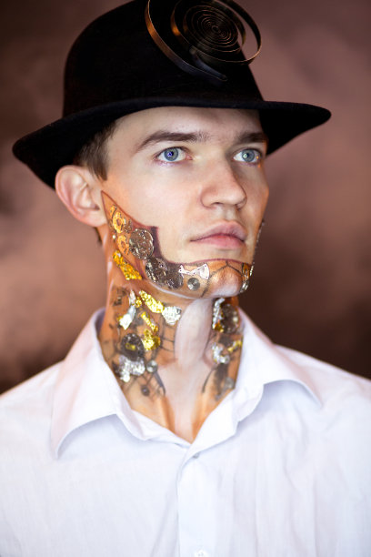 蒸汽朋克的男人素材图片