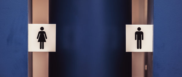 女人和男人上厕所的标志图片下载