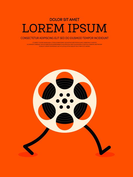 电影和电影现代复古海报的背景图片下载