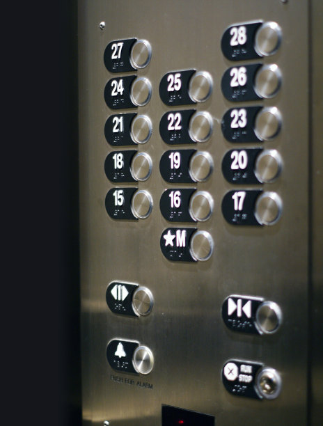 闪亮的电梯按钮图片下载