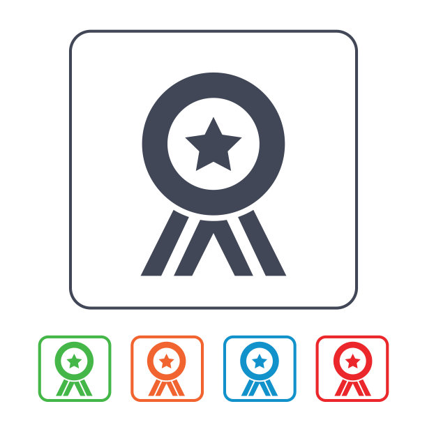 奖励丝带，徽章与丝带图标图片下载