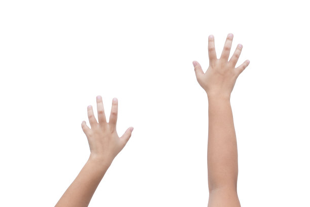 手动攀爬或攀爬姿势孤立在白色背景图片下载