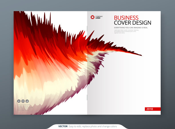 宣传册模板排版设计。公司年报，目录，杂志，传单模型。创意现代亮概念图片下载