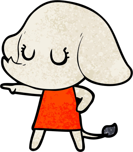 可爱的卡通大象图片下载