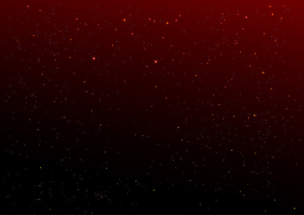 暗红色的夜空和金色的星星背景图片下载