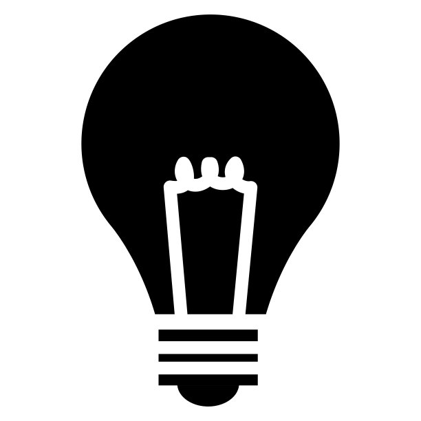 灯泡灯隔离图标图片下载