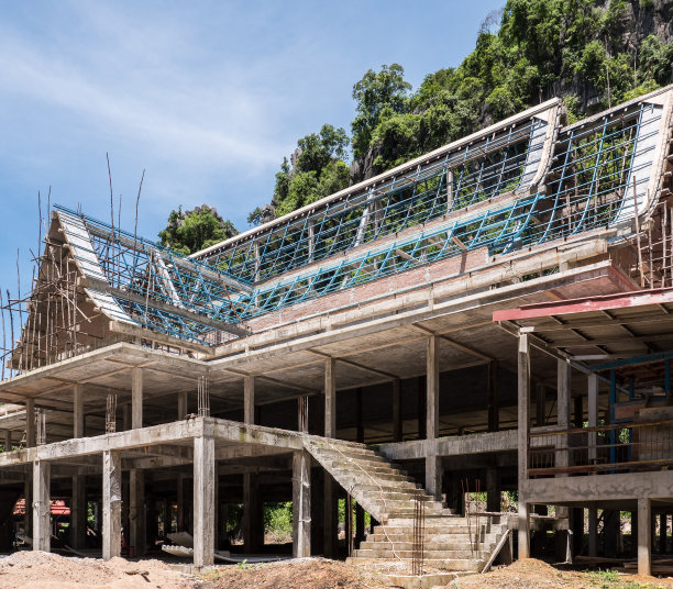 修道院中未完成的布道厅。图片下载