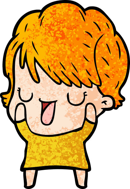 卡通的女人说话图片下载