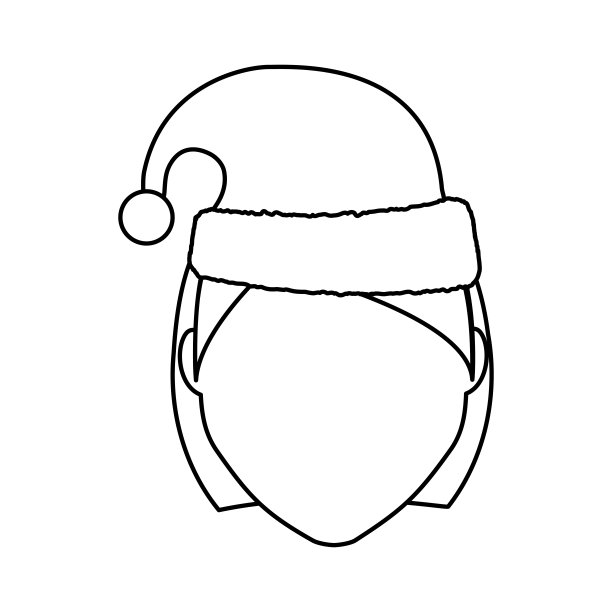 女人的脸矢量插图图片下载