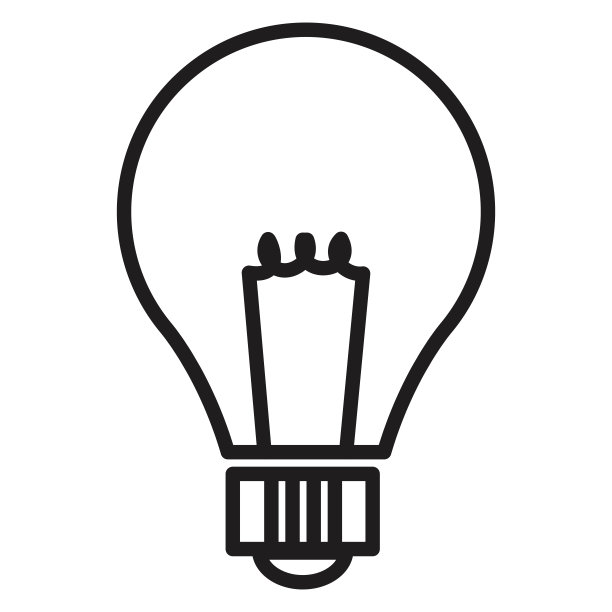 灯泡灯隔离图标图片下载