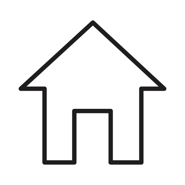 房屋轮廓隔离图标图片下载