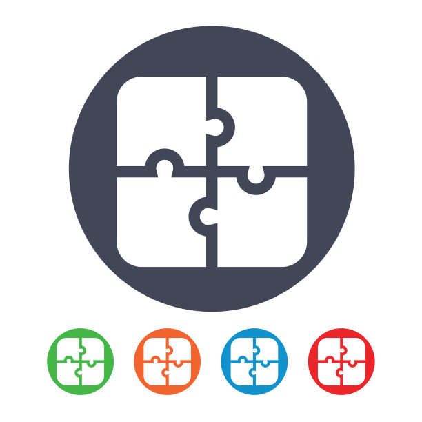 游戏图标。平面向量插图。益智游戏符号符号图片下载