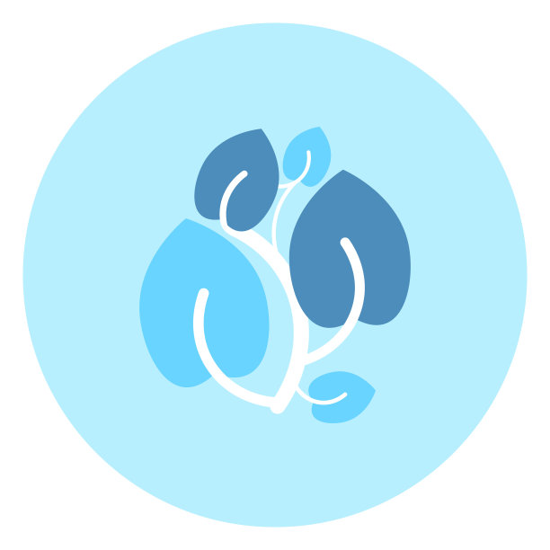 树枝带叶子标志生态自然概念图片下载