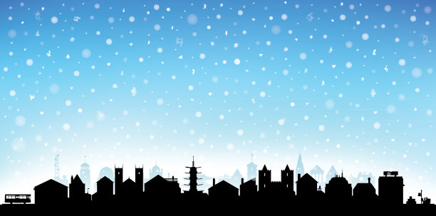 市镇(所有建筑物均独立且完整)图片下载