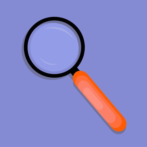 紫色背景上的放大镜。矢量插图。图片下载