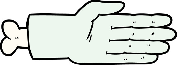 卡通僵尸的手图片下载