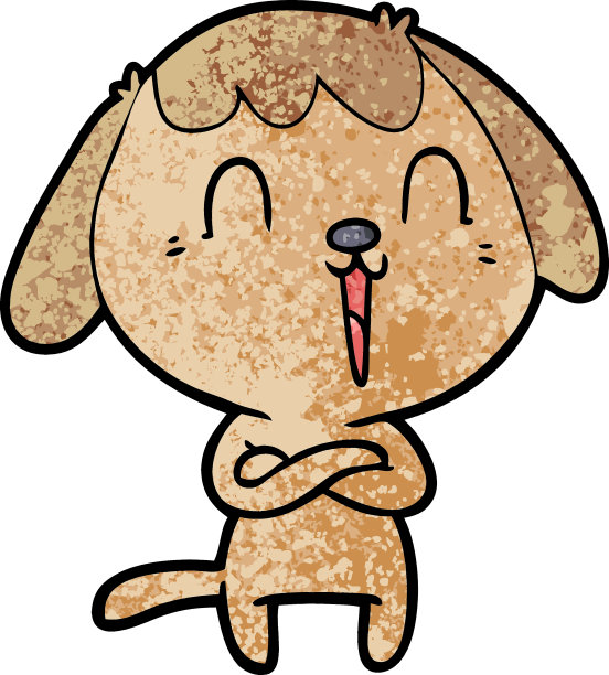 可爱的卡通狗图片下载