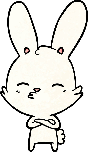 很好奇兔子卡通图片下载